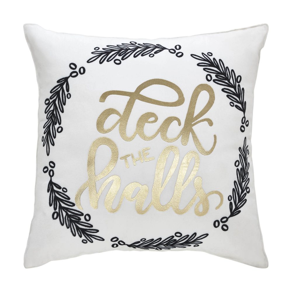 Wintergleam Deck the Halls Pillow 14x14