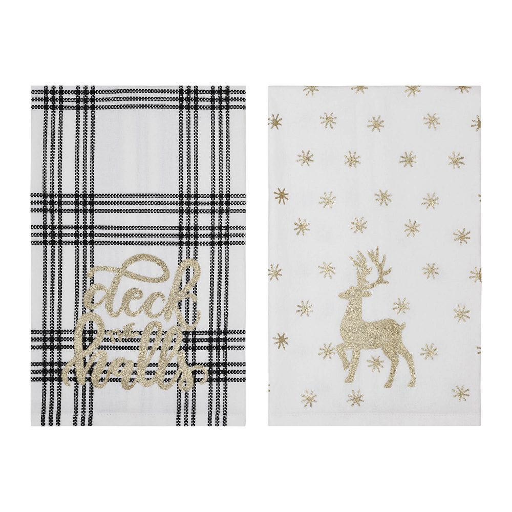 Wintergleam Tea Towel Set of 2 19x28