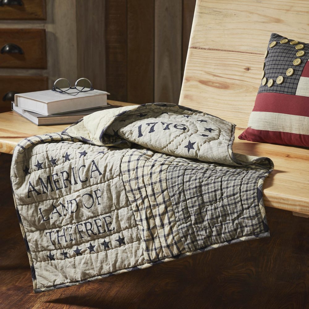 My Country Quilted Lap Throw 32Wx32L