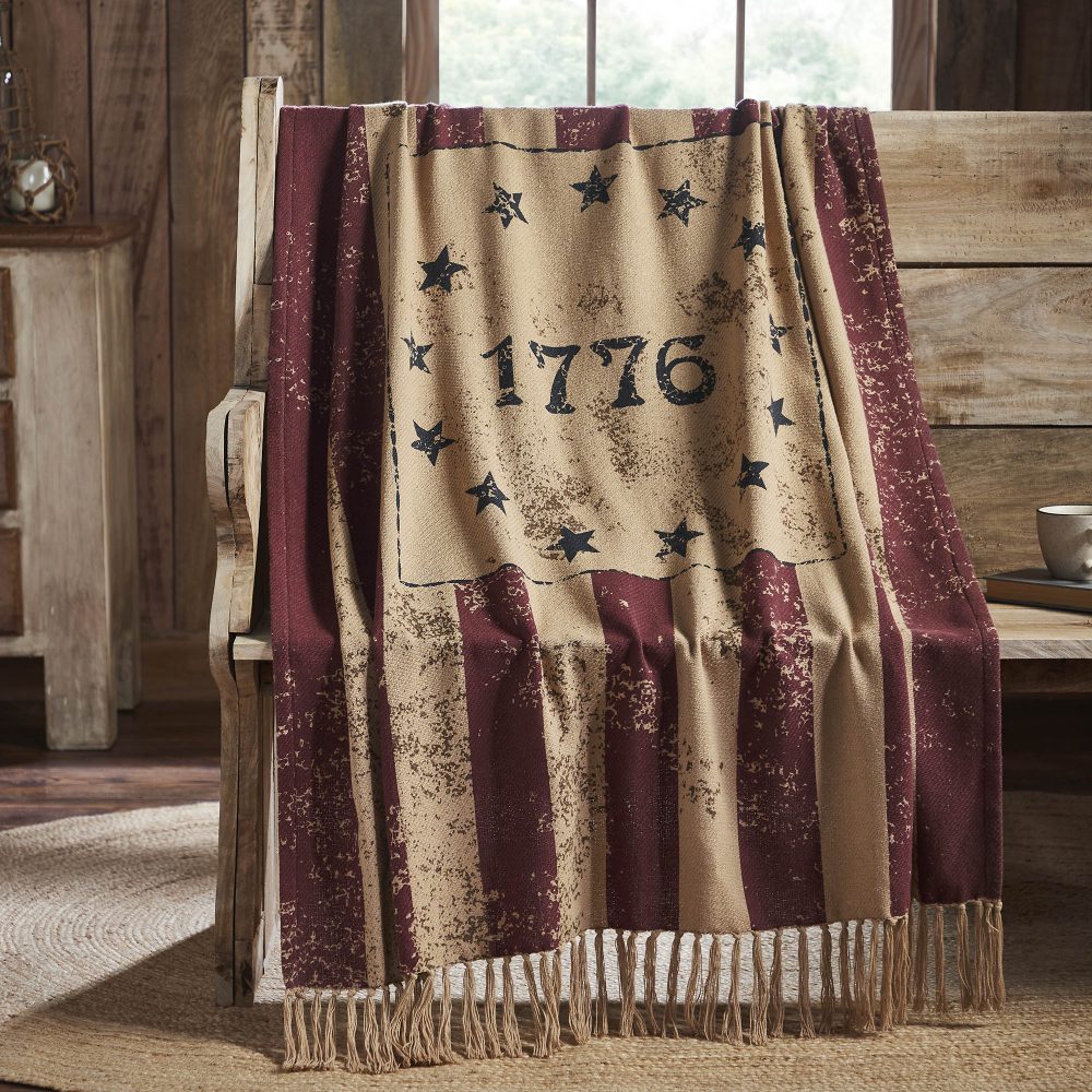 My Country 1776 Woven Throw 50x60