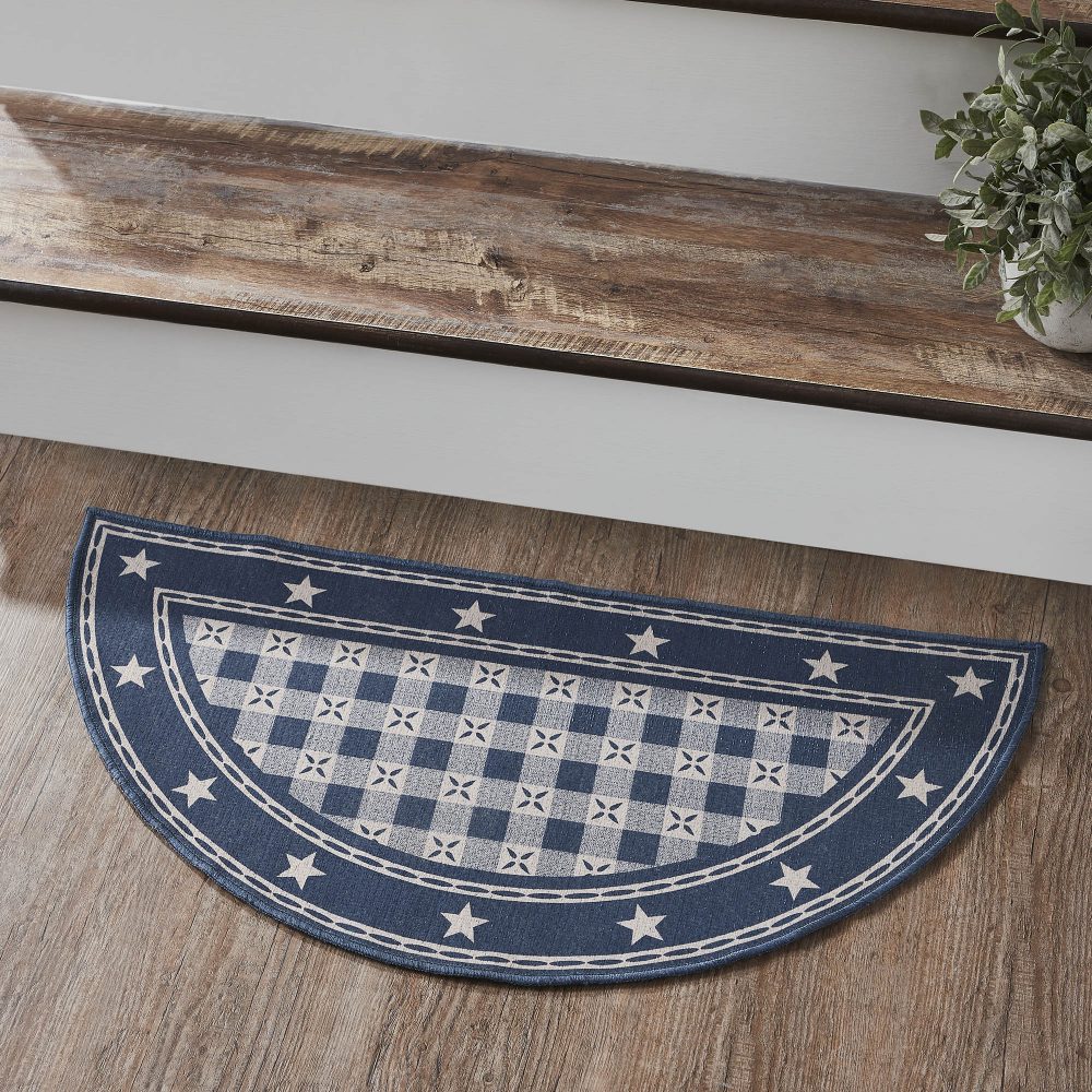 My Country Polyester Rug Half Circle 16.5x33