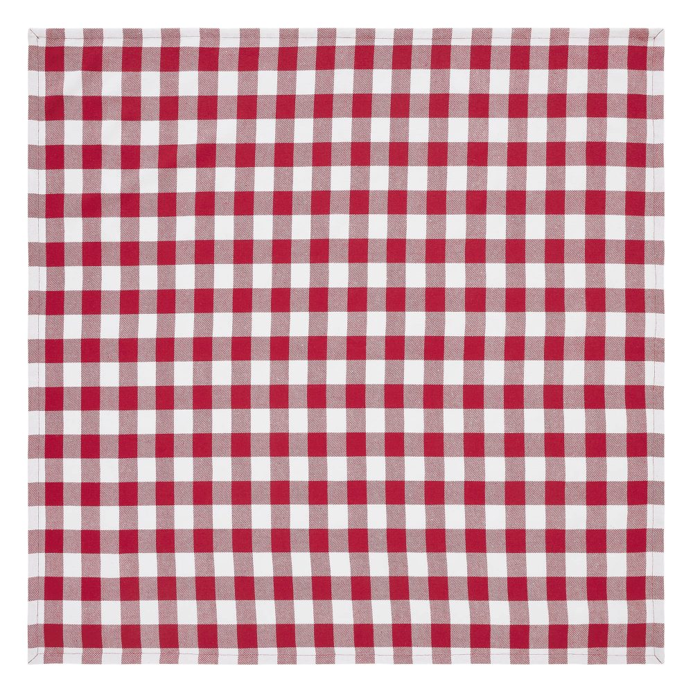 Annie Buffalo Check Red Table Topper 40x40