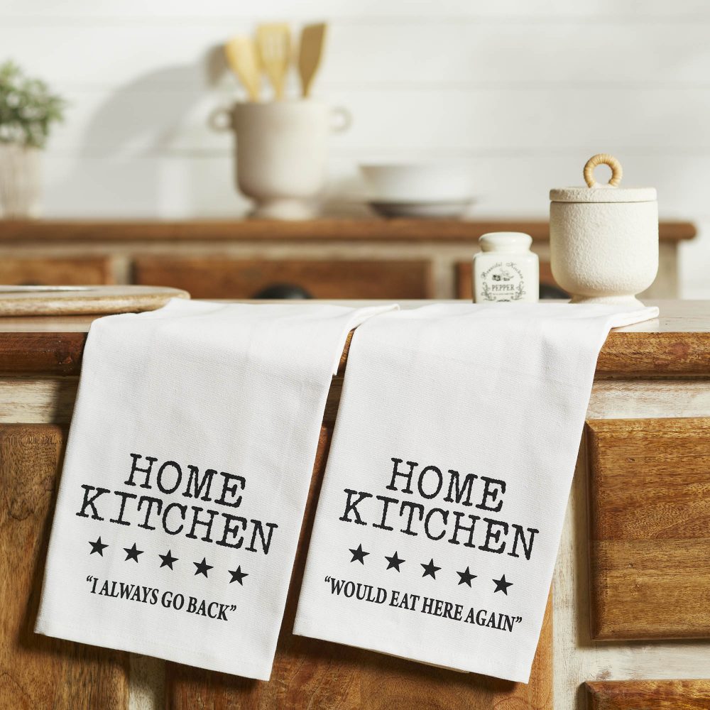 Down Home 5 Star Review Tea Towel Set of 2 19x28