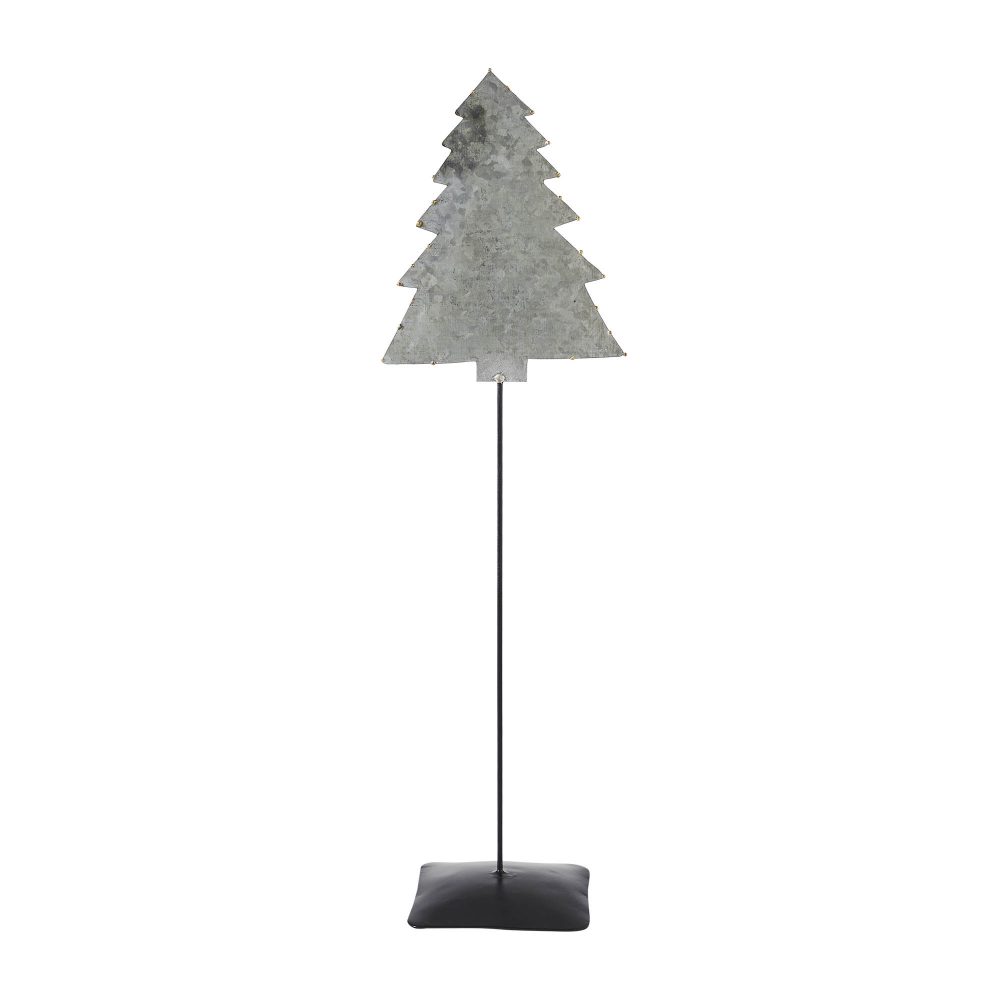 Decorative Galvanized Metal Christmas Tree With Base 16x5x3