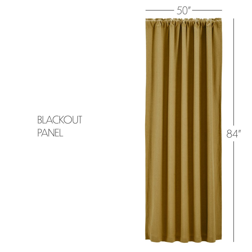 Burlap Natural Blackout Panel 84x50