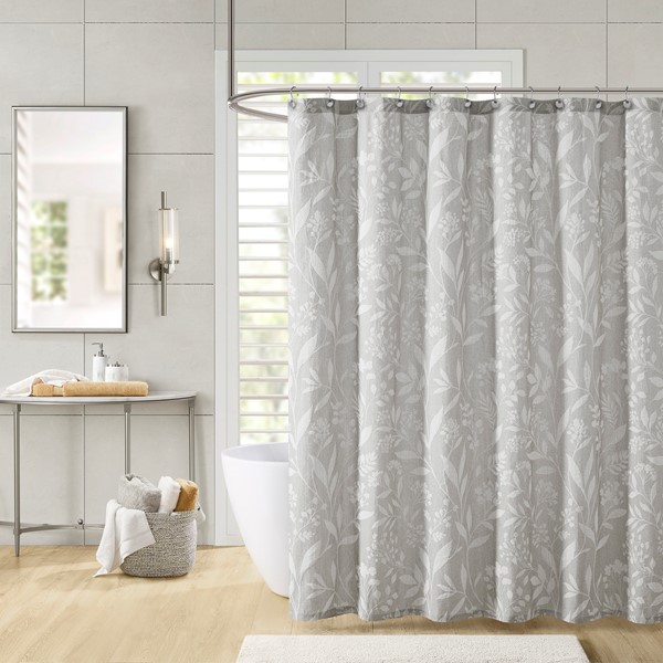 Croscill Home Winslow Floral Shower Curtain in Taupe, One Size CHM70-0020