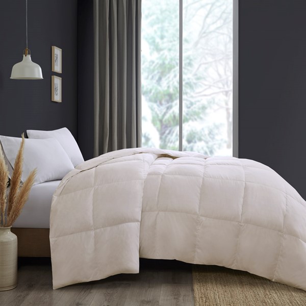 True North by Sleep Philosophy Heavy Warmth Goose Feather and Down Oversize Comforter in Cream, King/Cal King TN10-0541