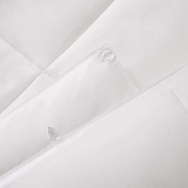 Sleep Philosophy Benton All Season 2 in 1 Down Alternative Comforter in White, Full/Queen BASI10-0257