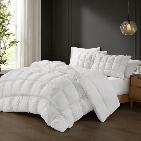 Madison Park Stay Puffed Overfilled Down Alternative Comforter in White, King/Cal King MP10-8299