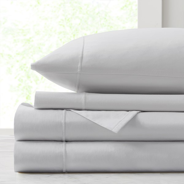 Croscill Luxury Egyptian 500TC Cotton Sheet Set in Grey, Cal King CCS20-038