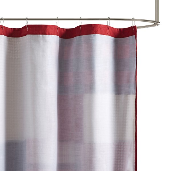 Woolrich Sunset 100% Cotton Shower Curtain in Red, 72x72" WR70-1814