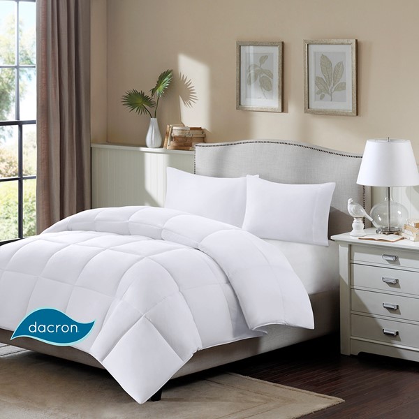 True North by Sleep Philosophy Northfield Cotton Twill Stain Release Down Blend Comforter in White, Full/Queen MP10-1250