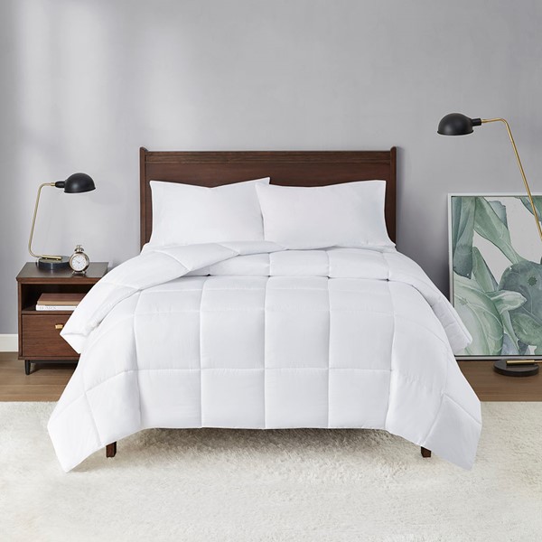 Sleep Philosophy Energy Recovery Oversized Down Alternative Comforter in White, Full/Queen BASI10-0577