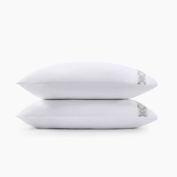 Croscill Signature Hem 300TC Cotton Pillowcases in Grey, King CCS20-020