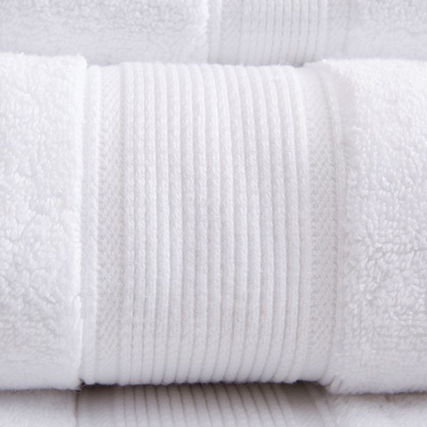 Madison Park Signature 800GSM 100% Cotton 8 Piece Towel Set in White, 8-Piece MPS73-188