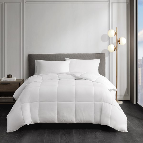 Sleep Philosophy Year Round Warmth Cotton Down Alternative Featherless Comforter in White, Twin BASI10-0290