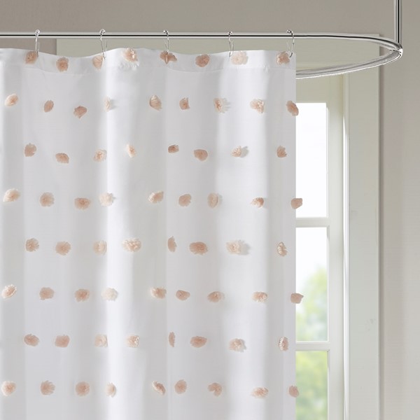 Madison Park Sophie Shower Curtain in Blush, 72x72" MP70-7471