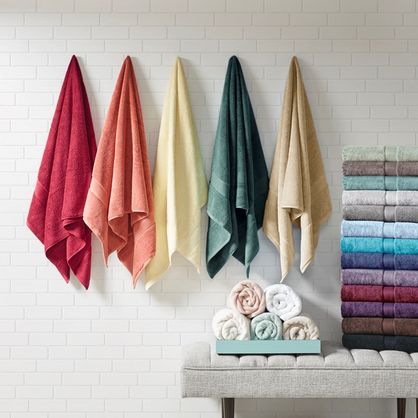 Madison Park Signature 800GSM 100% Cotton 8 Piece Towel Set in Seafoam, 8-Piece MPS73-192