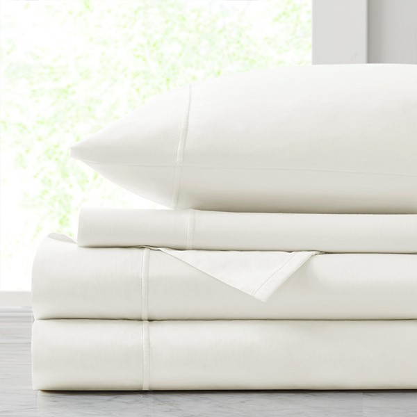 Croscill Luxury Egyptian 500TC Cotton Sheet Set in White, Queen CCS20-002