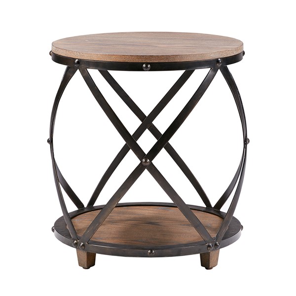 Madison Park Cirque Bent Metal Accent Table in Antique Bronze MP120-0180