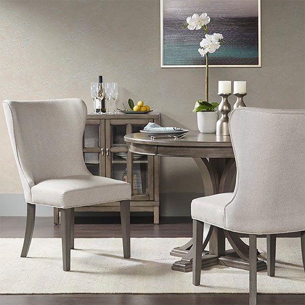 Madison Park Signature Helena Dining Side Chair in Cream/Grey MPS100-0115