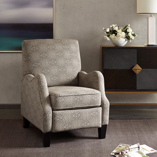 Madison Park Hoffman Push Back Recliner in Beige Multi MP103-0247