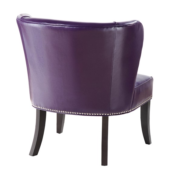 Madison Park Hilton Armless Accent Chair in Purple FPF18-0106