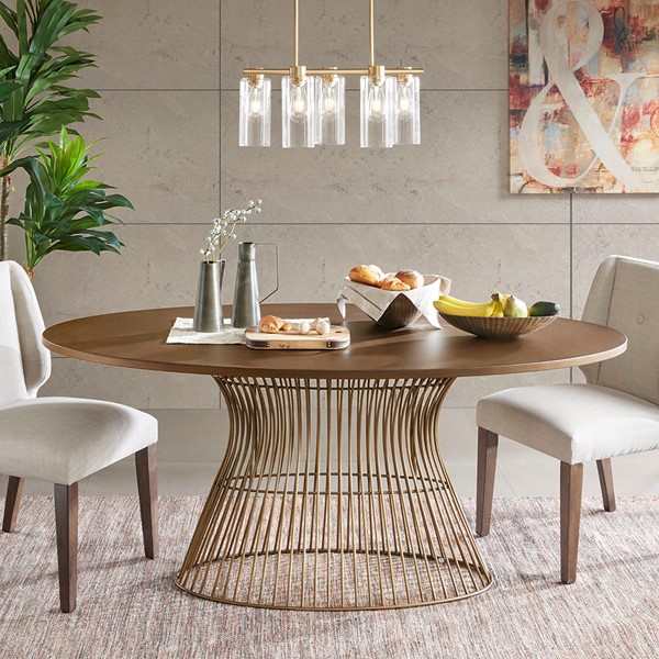 INK+IVY Mercer Oval Dining Table in Bronze IIF20-0062