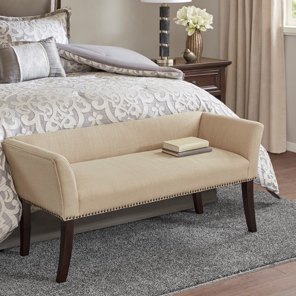 Madison Park Welburn Accent Bench in Tan MP105-0543