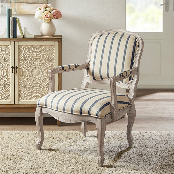 Madison Park Monroe Camel Back Exposed Wood Chair in Natural MP100-0808