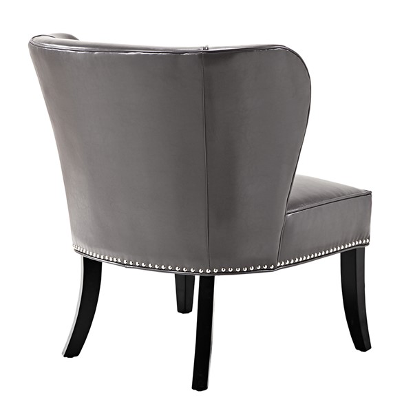 Madison Park Hilton Armless Accent Chair in Grey FPF18-0053