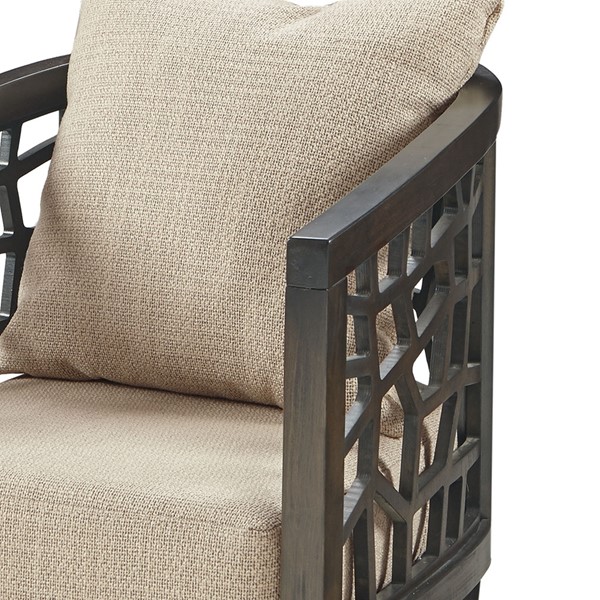 INK+IVY Crackle Accent Chair in Tan II100-0168