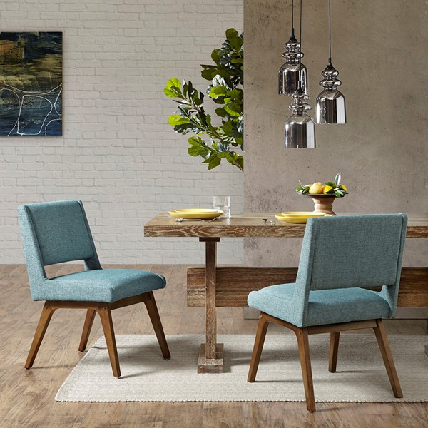 INK+IVY Boomerang Dining Chair (Set of 2) in Blue IIF20-0040