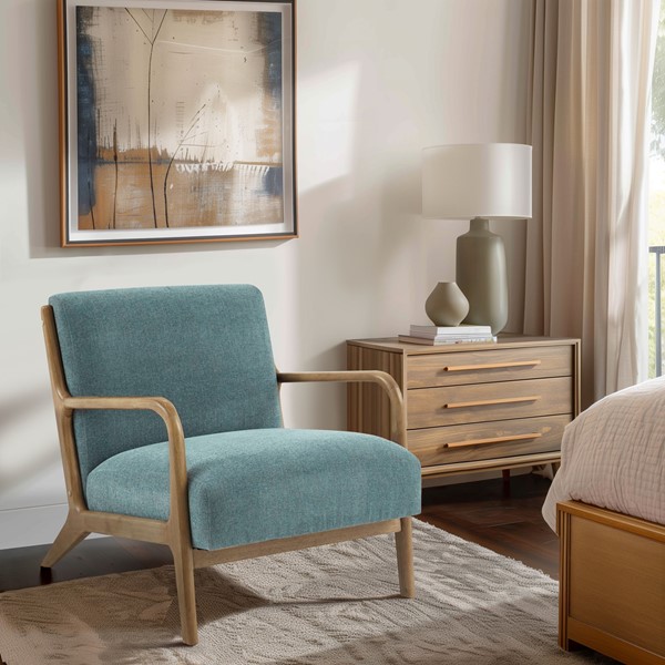 INK+IVY Novak Mid-Century Modern Accent Armchair in Teal II100-0434