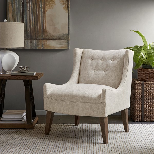 Madison Park Malabar Accent Chair in Cream MP100-0538