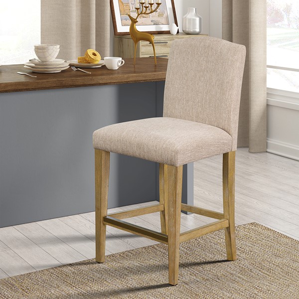 Martha Stewart Connor Upholstered Counter stool 25"H in Tan MT104-1184