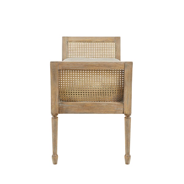 Martha Stewart Isla Accent Bench in Natural MT105-0159