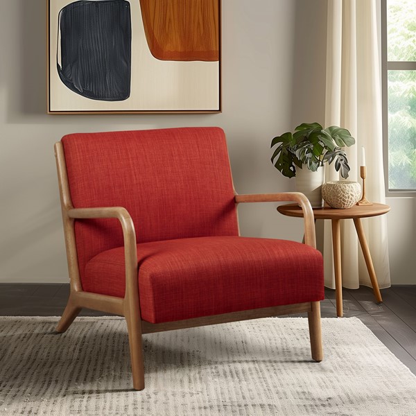 INK+IVY Novak Mid-Century Modern Accent Armchair in Spice II100-0487