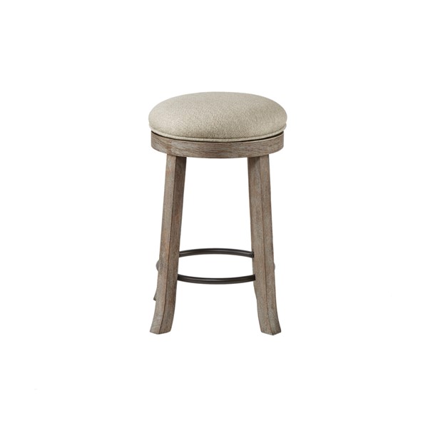 INK+IVY Oaktown Swivel Counter Stool in Cream/Reclaimed Grey II104-0370