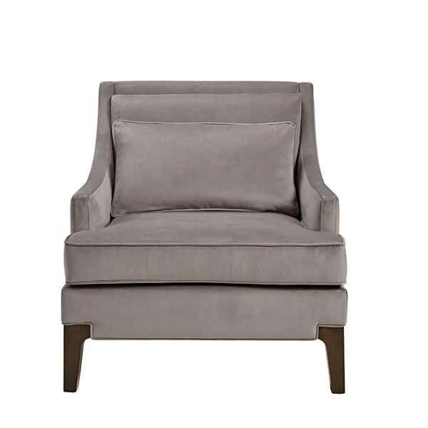 Martha Stewart Anna Arm Accent Chair in Light Grey MT100-0053