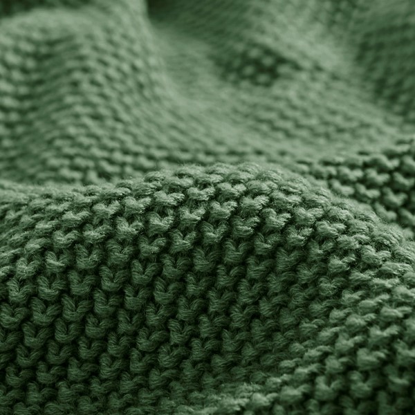 INK+IVY Bree Knit Throw in Green, 50x60" II50-1297