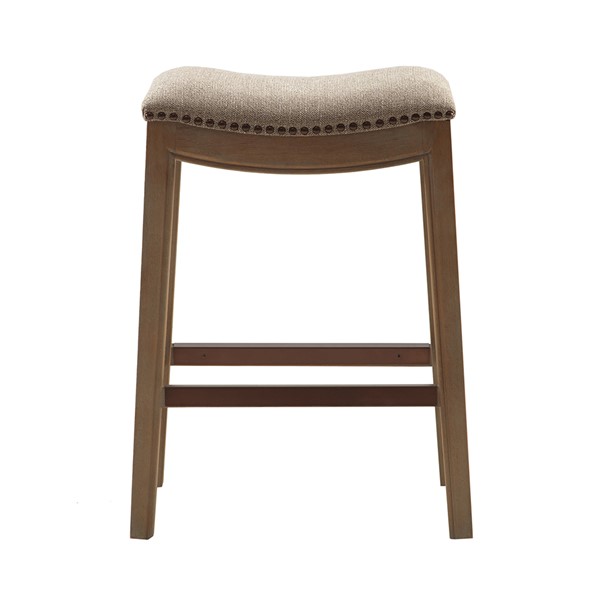 Madison Park Belfast Saddle Counter Stool in Linen FUR101-0037