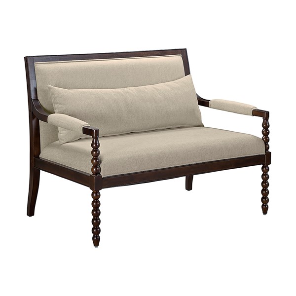 Martha Stewart Philippe Loveseat in Morocco Brown/Taupe MT106-1205