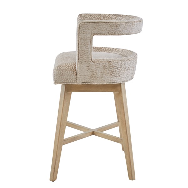 Madison Park Glenwood Swivel Counter Stool in Cream MP104-0787