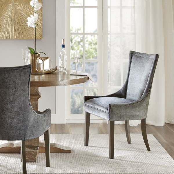 Madison Park Signature Ultra Dining Side Chair (set of 2) in Dark Gray, Set of 2 MPS108-0156