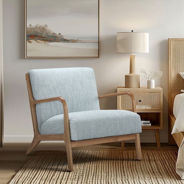 INK+IVY Novak Mid-Century Modern Accent Armchair in Light Blue II110-0397