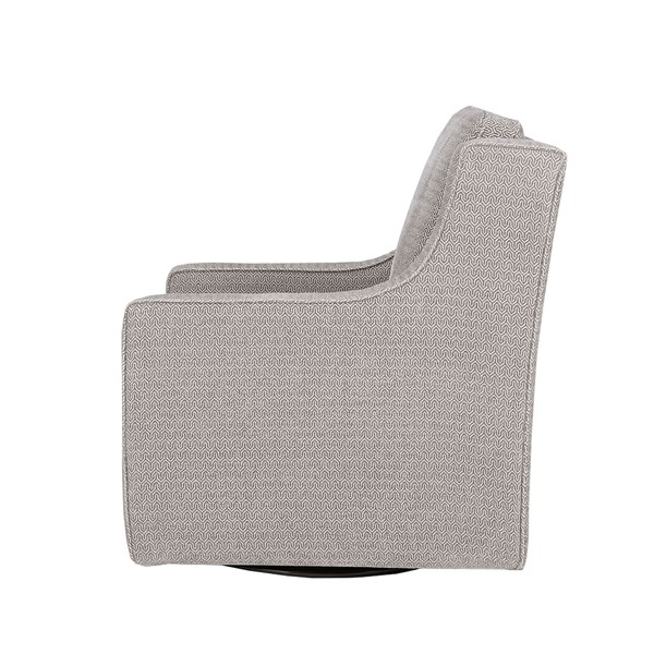 Madison Park Harris Chenille Swivel Chair in Grey MP103-0240