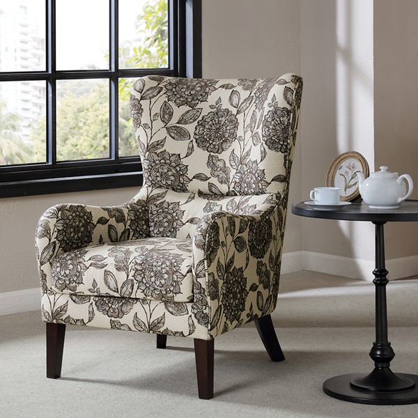 Madison Park Arianna Swoop Wing Chair FPF18-0428