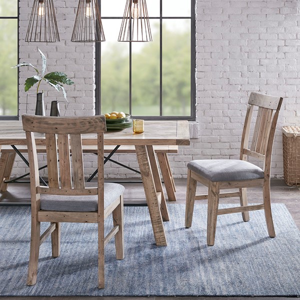 INK+IVY Sonoma  Dining  Side Chair(Set of 2pcs) in Natural/Grey II108-0314