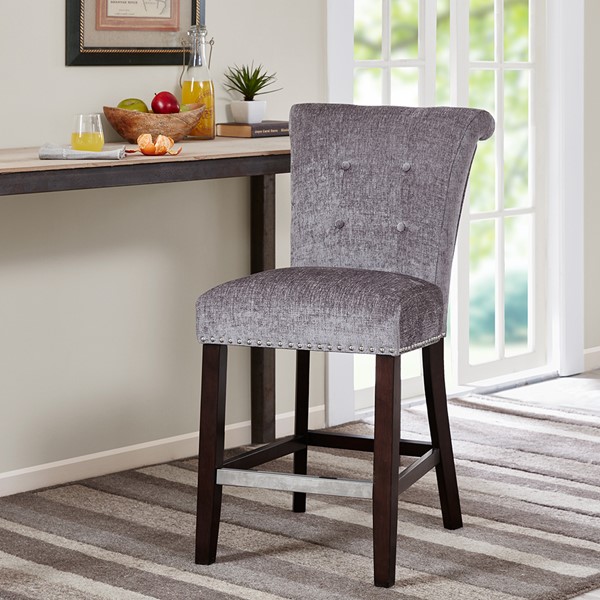 Madison Park Colfax Counter Stool in Grey FPF20-0557